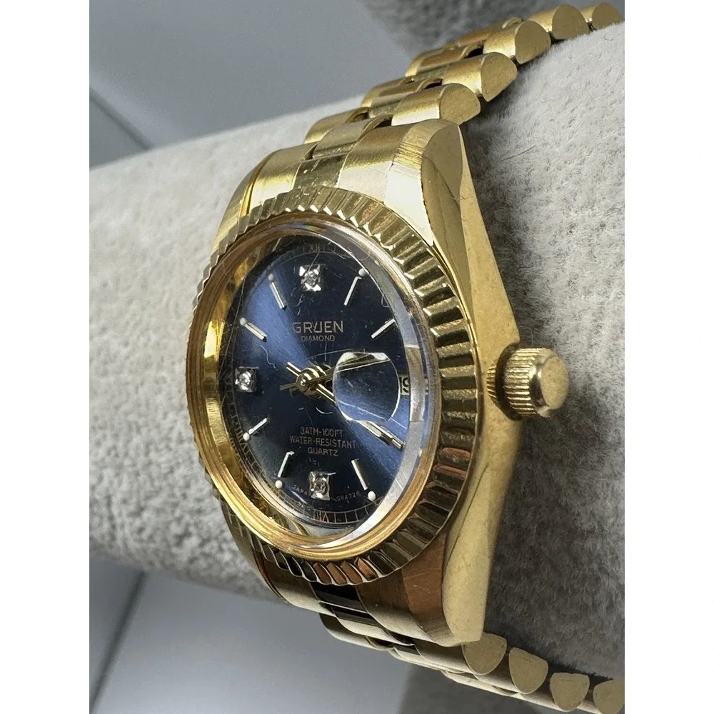 Gruen 321-2015‎ Ladies Watch New Battery 26MM 6.75